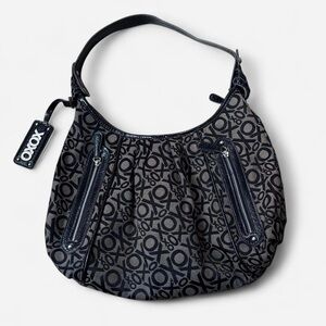 XOXO Dark Patterned Hobo Bag